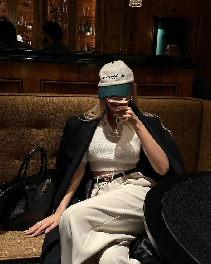 배색 예쁜🤍🧢스포티앤리치 볼캡 이미지1