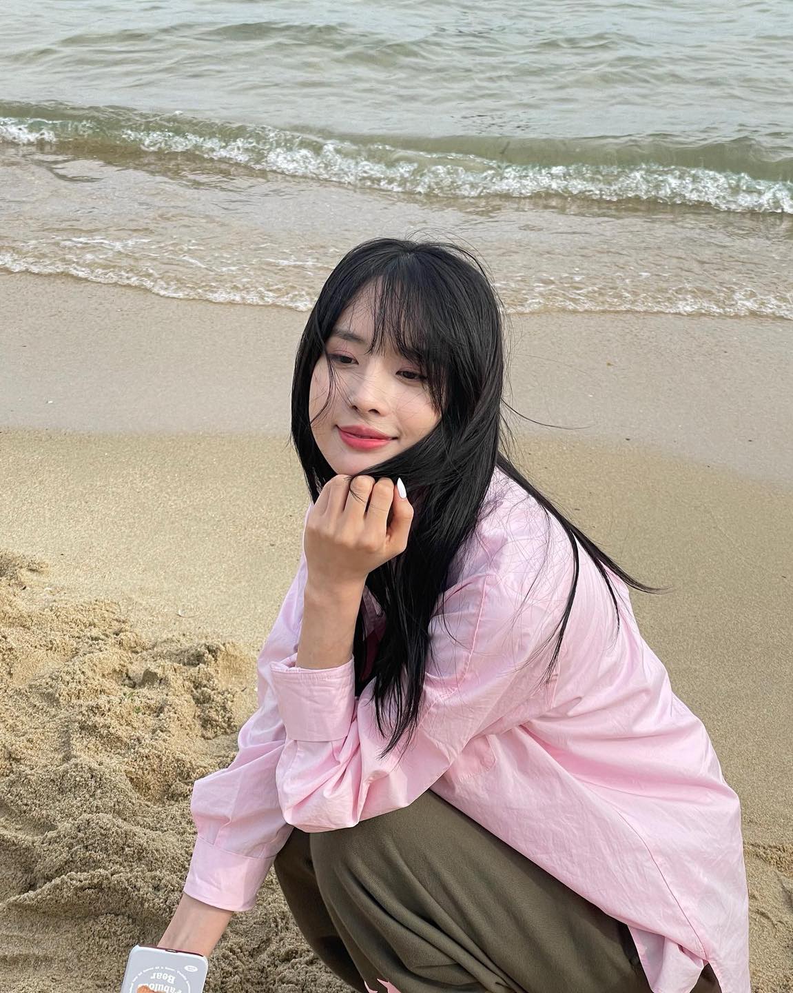 컬러 셔츠랑 바지🎨이쁜 색조합 이미지