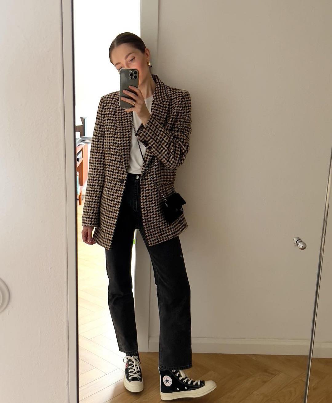 프렌치무드 가득한🥖체크자켓🤎 이미지7