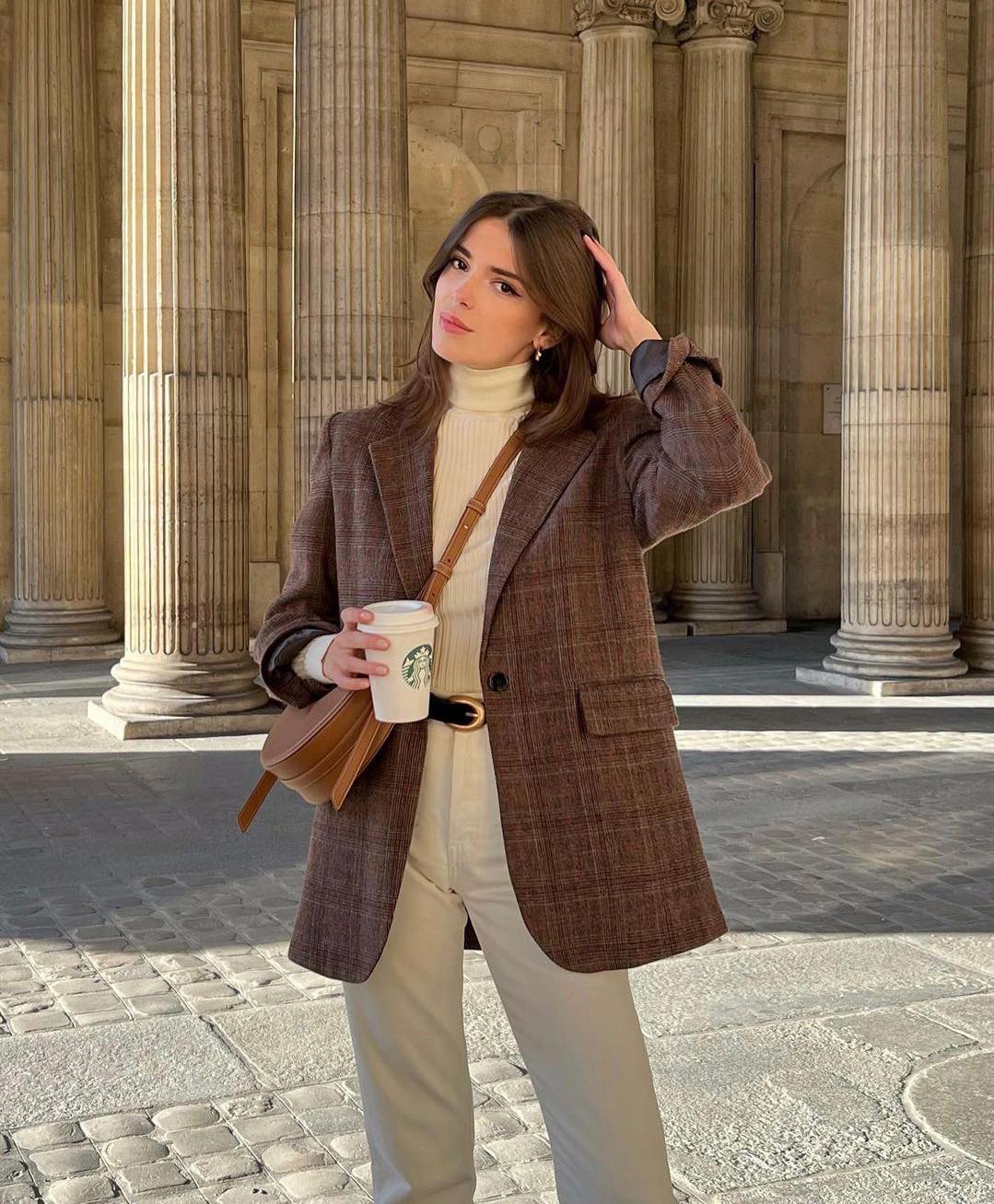 프렌치무드 가득한🥖체크자켓🤎 이미지9