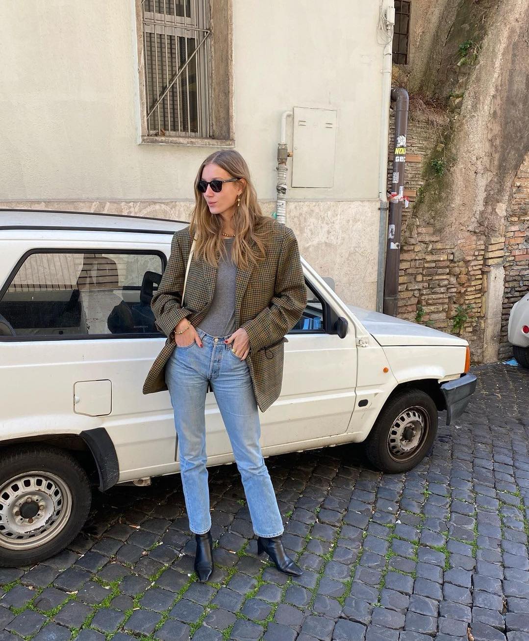 프렌치무드 가득한🥖체크자켓🤎 이미지3