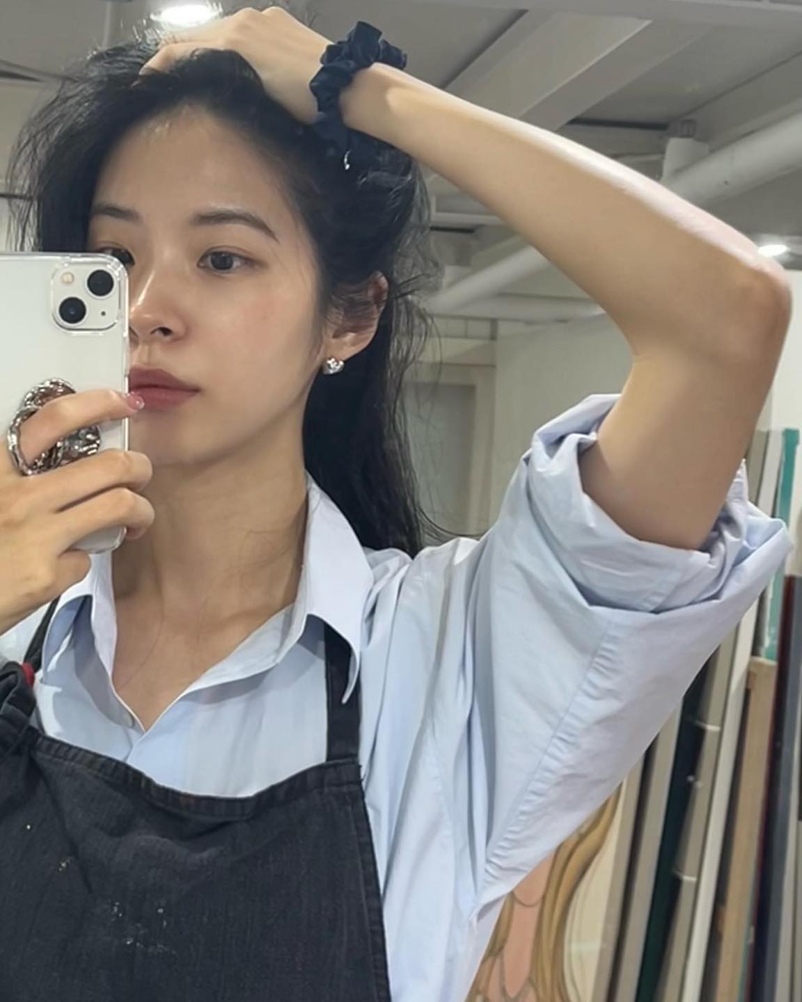 레이어드하기 좋은 블루셔츠💙 이미지