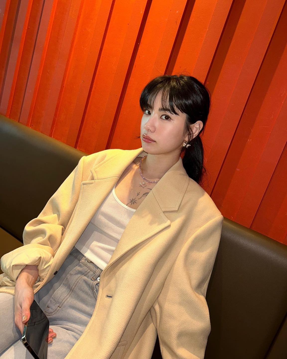 봄 교복 조합👖🩶블레이저+데님 이미지