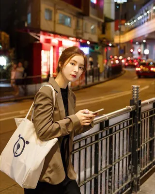 매혹적 미모 신세경🤎 봄자켓코디 이미지