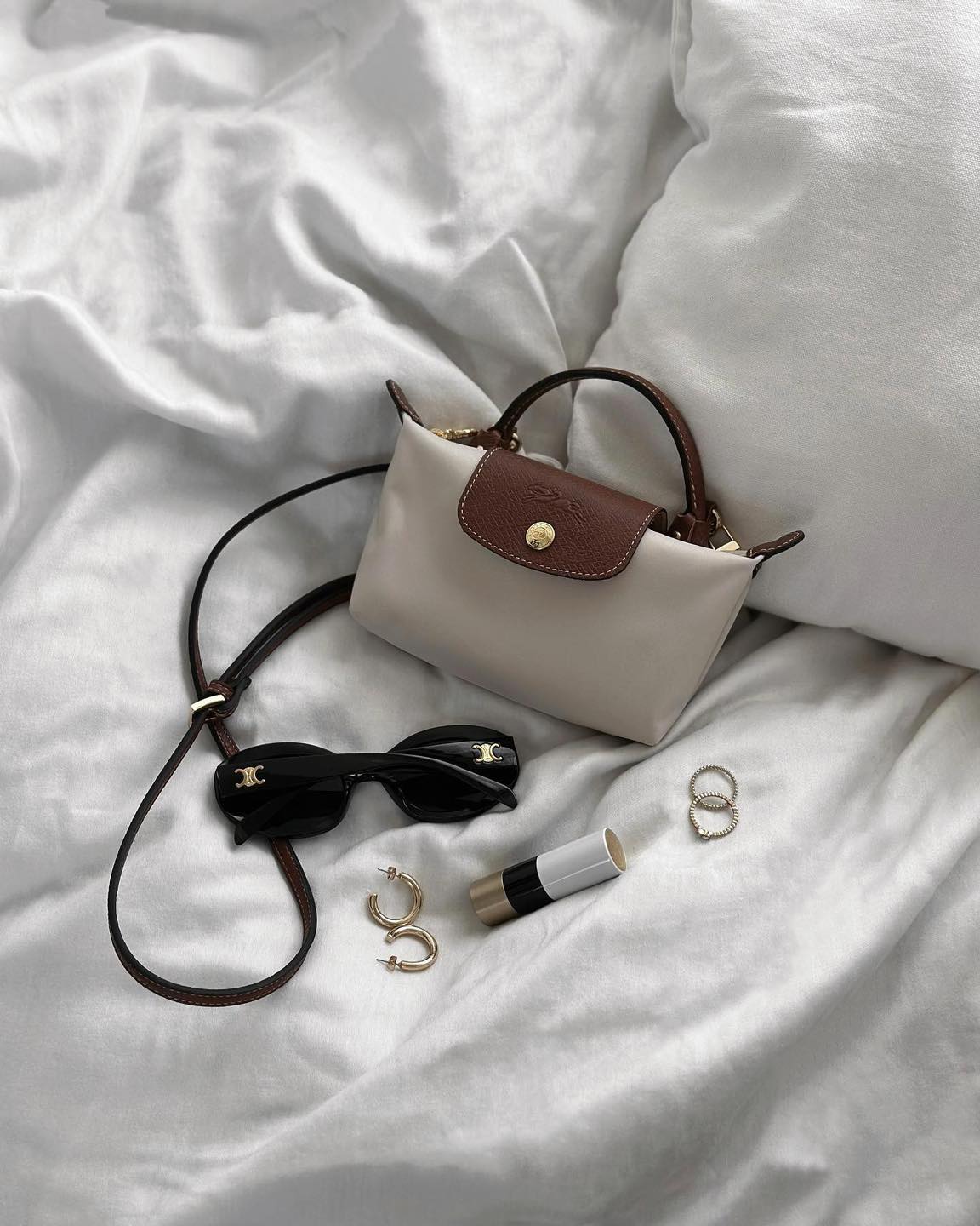 요즘 졸귀라는 롱샴 미니백🤍👛 이미지"