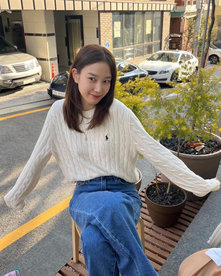 청순해 아이보리 폴로 케이블🤍 이미지