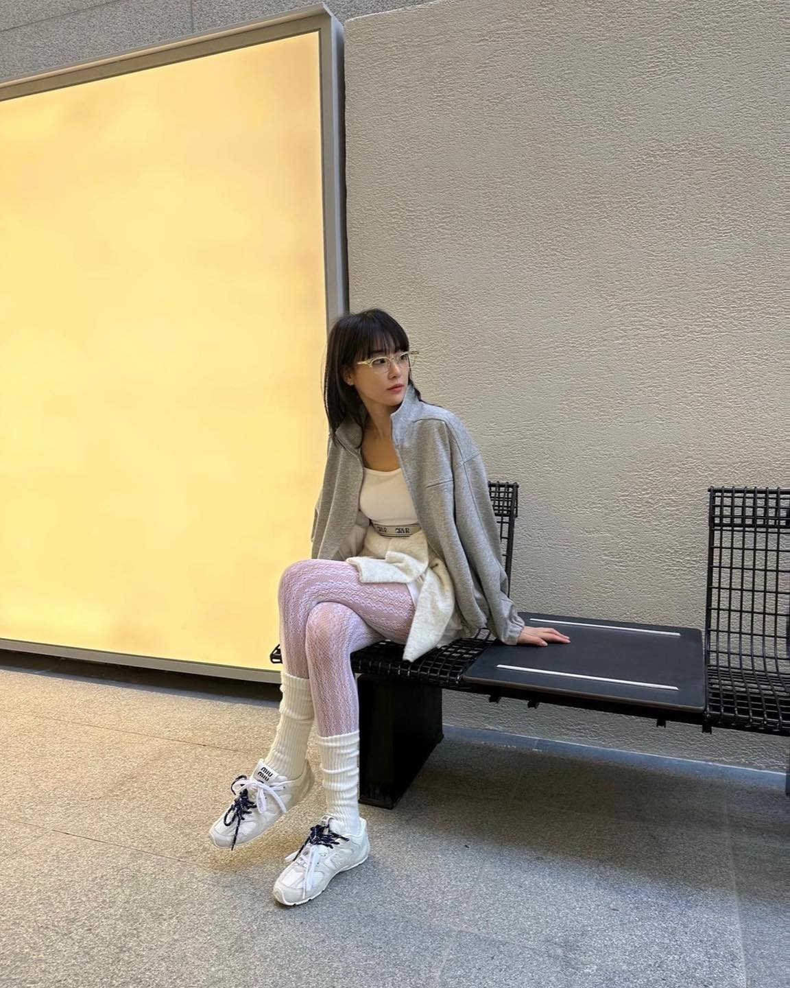 요즘 핫한 포인트템🧦패턴 스타킹 이미지
