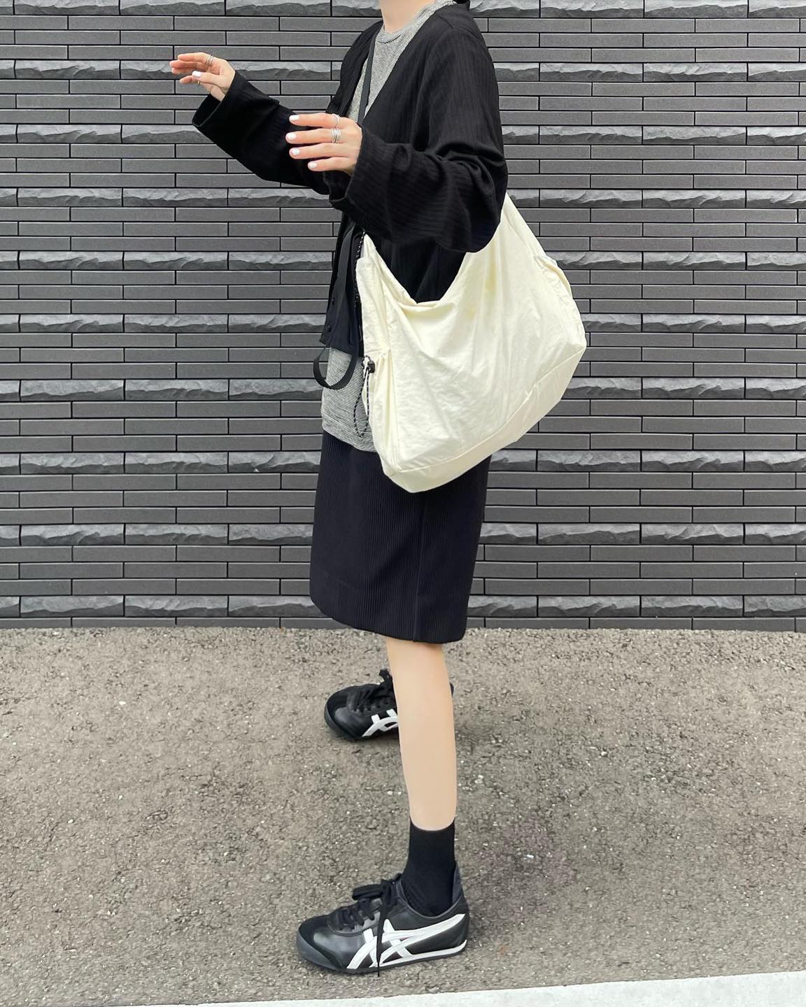 심플한 데일리템🖤오니츠카 블랙 이미지8