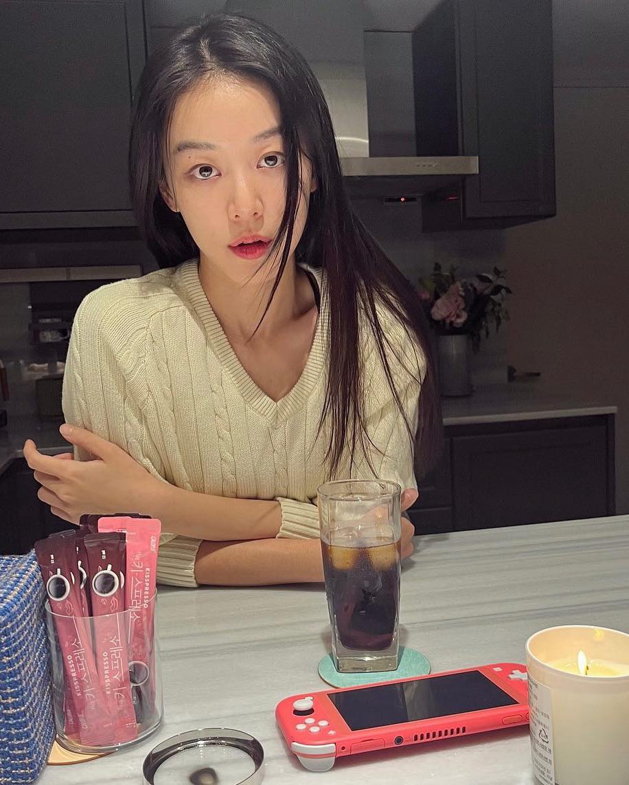 오트밀 케이블 니트로 포근하게🥠 이미지5