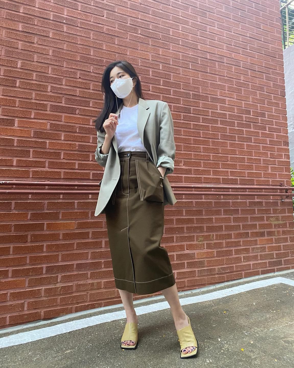 오피스룩템✏️ 단정한 펜슬스커트 이미지