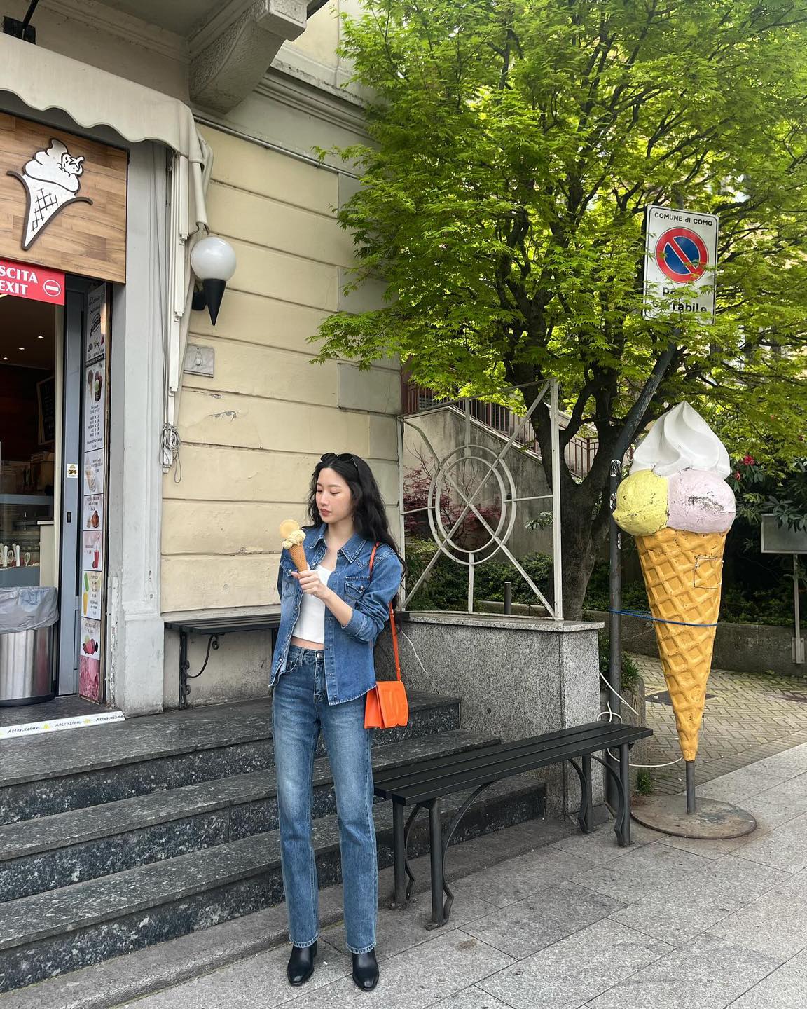 캐주얼 무드 데님 셔츠 입자💙👔 이미지